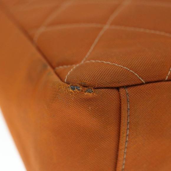 CHANEL Matelasse Shoulder Bag Nylon Brown CC Auth 60924A - Picture 15 of 16